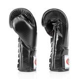 Fairtex BGL3 Lace-up Sparring Gloves - Black