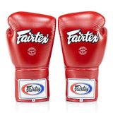 Fairtex BGL3 Lace-up Sparring Gloves - Red