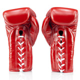 Fairtex BGL3 Lace-up Sparring Gloves - Red