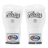 Fairtex BGL3 Lace-up Sparring Gloves - White