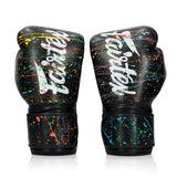 Fairtex BGV14PT Painter Microfibre Boxing Gloves - Black