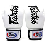 Fairtex BGV19 Deluxe Tight-Fit Boxing Gloves - White