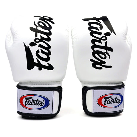 Fairtex BGV19 Deluxe Tight-Fit Boxing Gloves - White