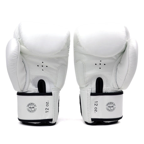 Fairtex BGV19 Deluxe Tight-Fit Boxing Gloves - White
