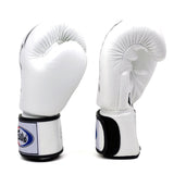 Fairtex BGV19 Deluxe Tight-Fit Boxing Gloves - White