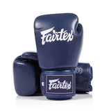 Pair of navy blue Fairtex BGV1C PLUS Microfibre on a white background