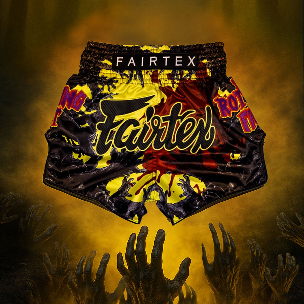 Fairtex BS-Halloween Muaythai Shorts - Rotting Fist
