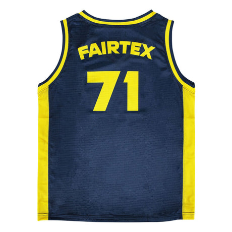 Fairtex JS27 Basketball Jersey - Navy-Yellow