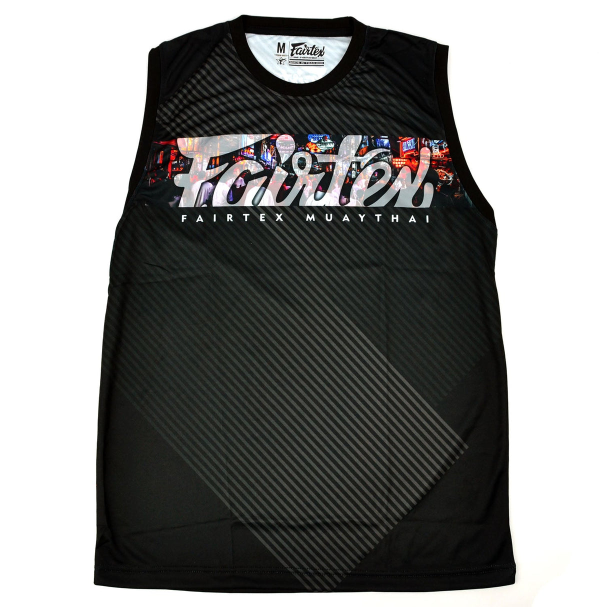 Fairtex MTT40 Tank Top - Pattaya Nightlife - Black