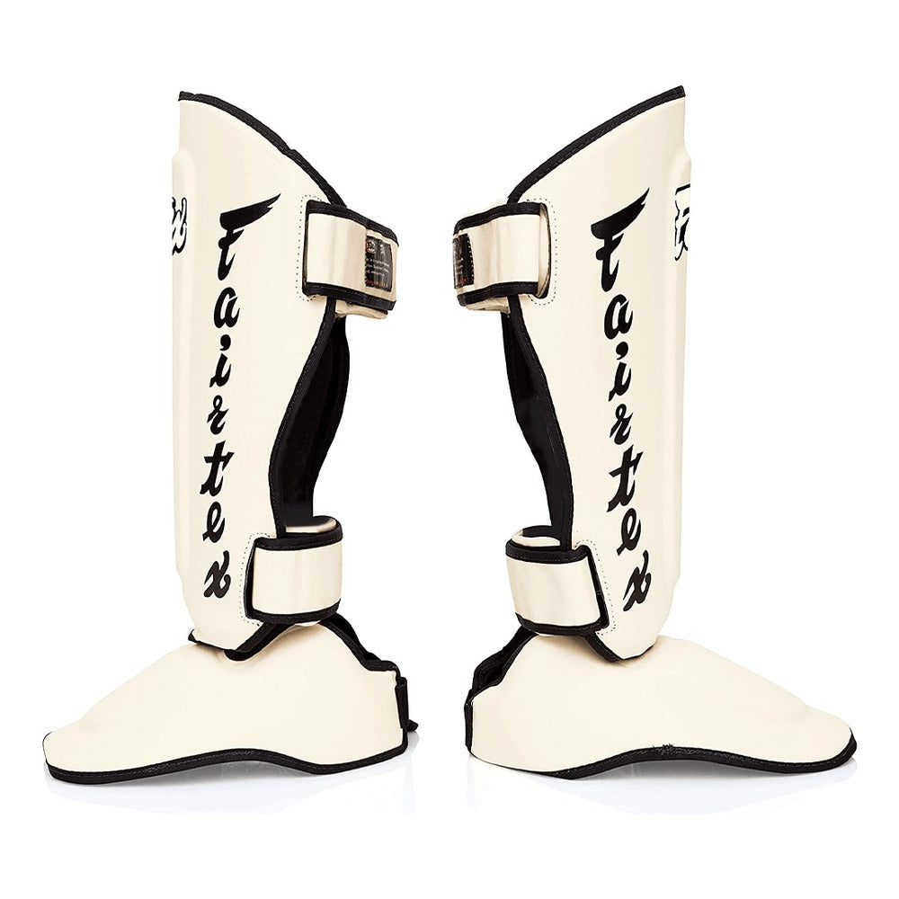 Fairtex SP7 Twister Detachable Shin Guards  - White