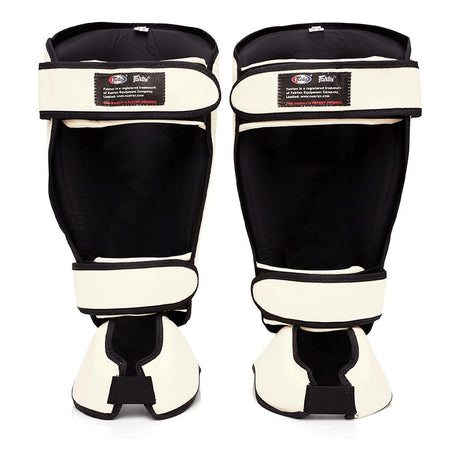 Fairtex SP7 Twister Detachable Shin Guards  - White
