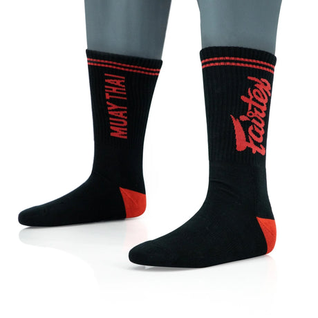 Fairtex Sports Socks Black-Red