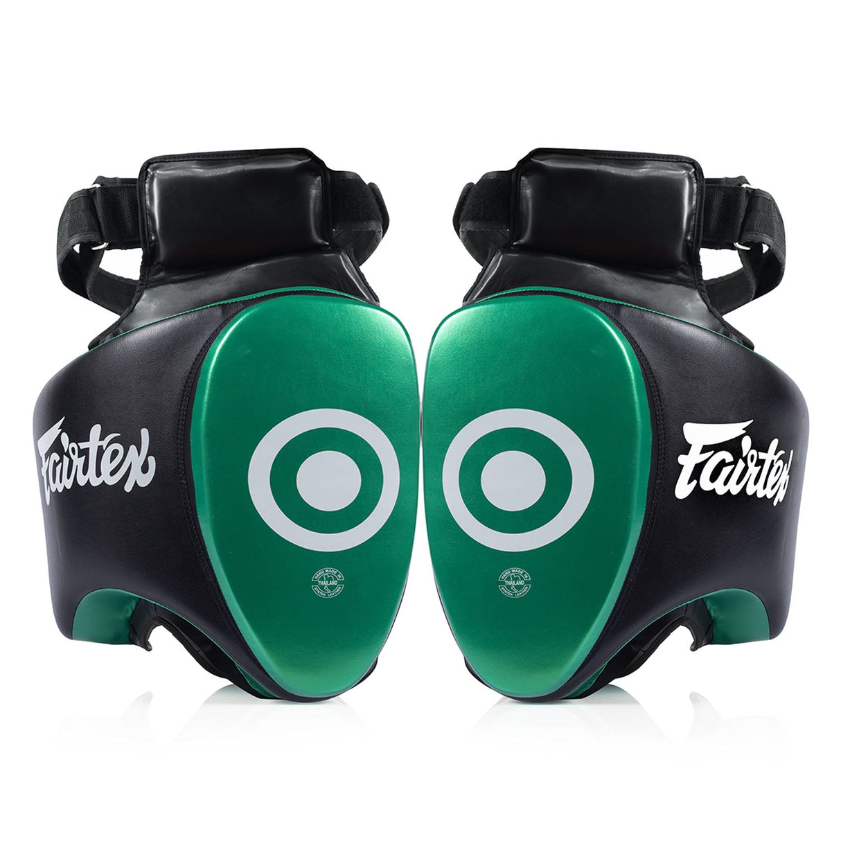 Fairtex TP5 Ultra Lite Thigh Pads - Black-Green
