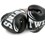 Twins Special FBGVDM3-TW6 Synthetic-Leather Boxing Gloves - Black