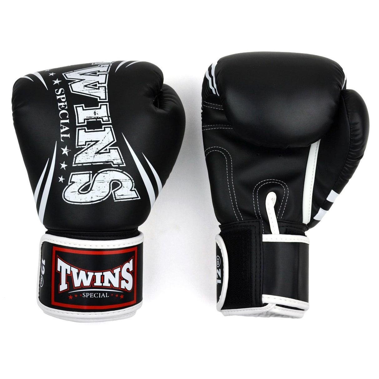 Twins Special FBGVDM3-TW6 Synthetic-Leather Boxing Gloves - Black