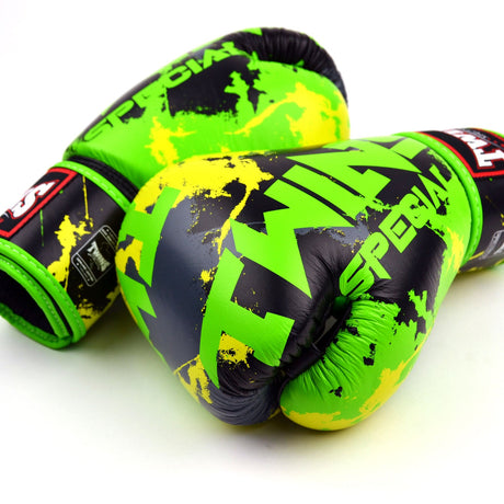 Twins Special FBGVL4-61 Boxing Gloves - Candy - Black-Green