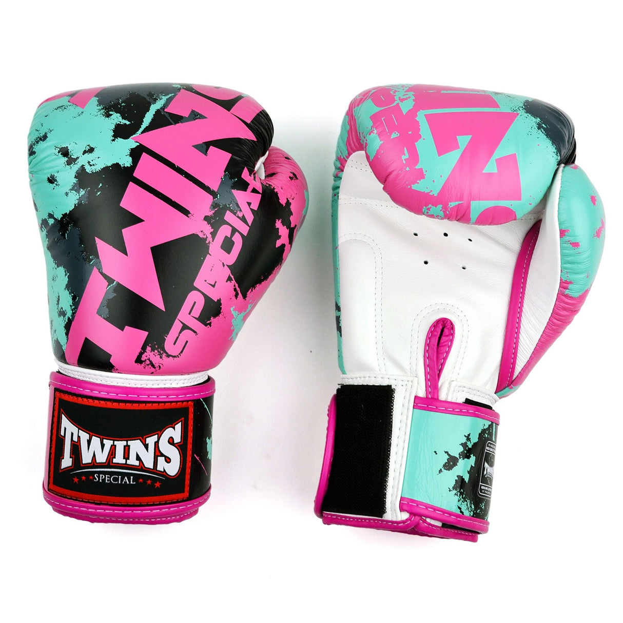 Twins Special FBGVL4-61 Boxing Gloves - Candy - White-Pink