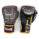FBGVL4-63 Twins Yakthai Boxing Gloves Black-Gold
