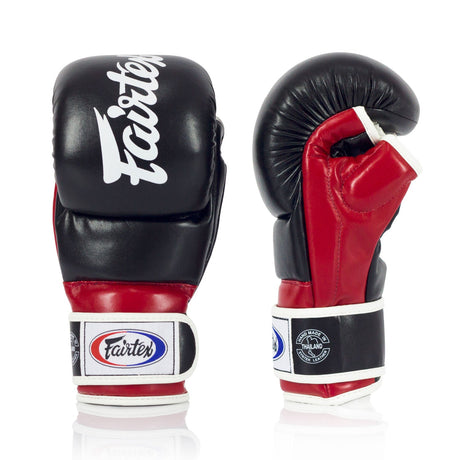FGV18 Fairtex Super Sparring MMA Gloves Black-Red