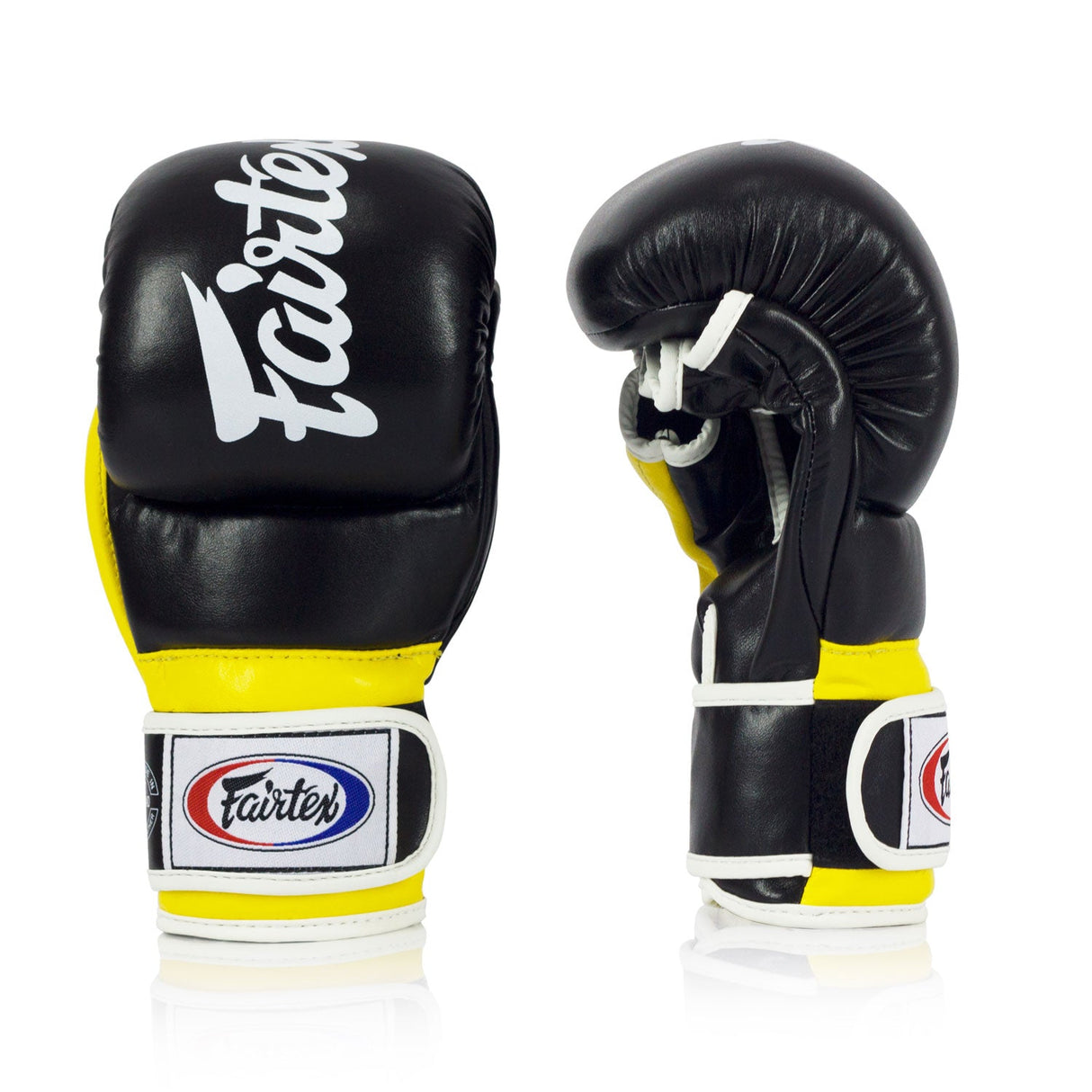 FGV18 Fairtex Super Sparring MMA Gloves Black-Yellow