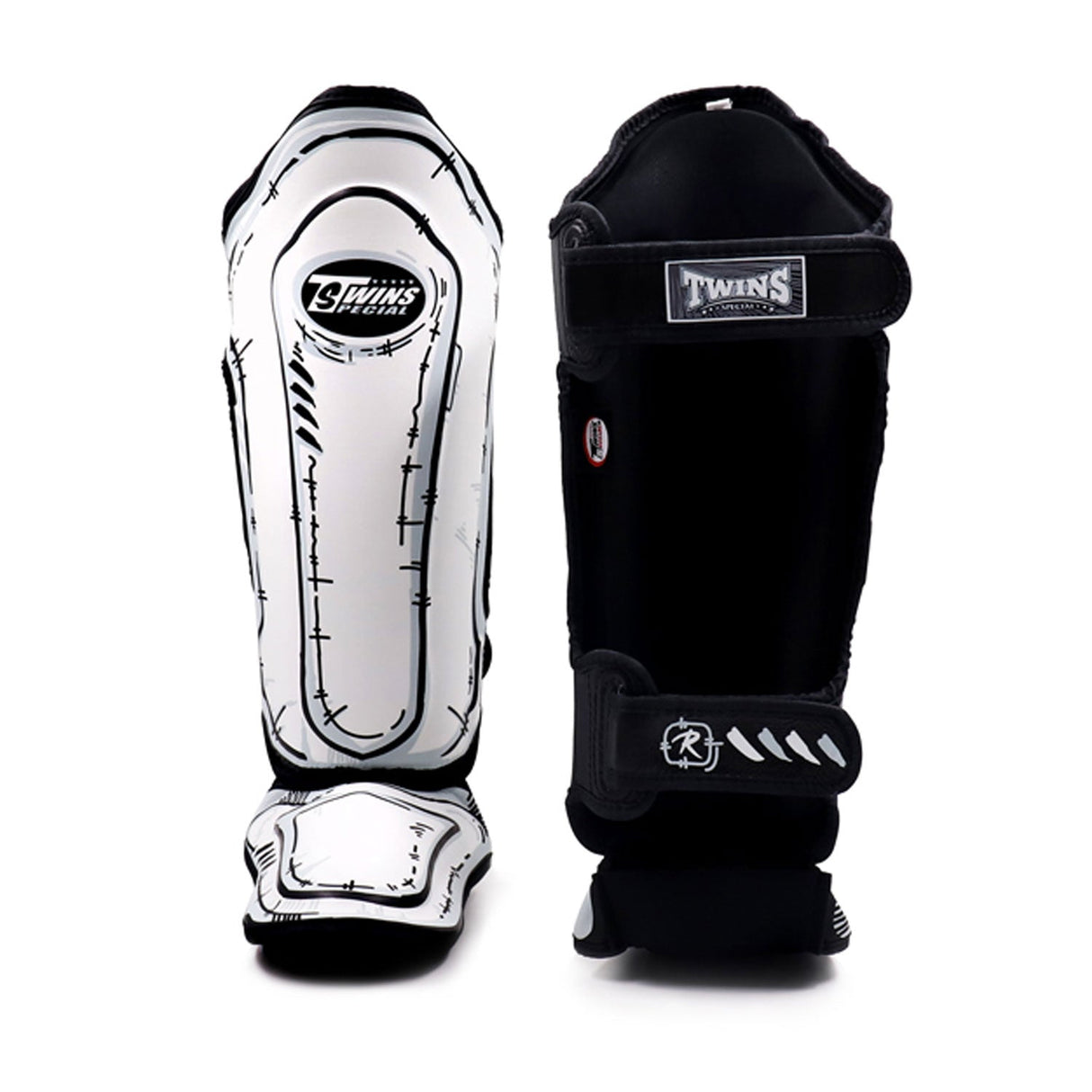Twins Special FSGL10-66 Leather Shin Pads - Comic