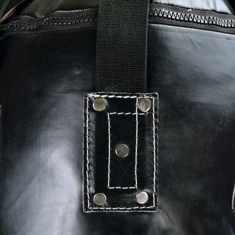 HB6 Fairtex 6ft Muaythai Banana Bag Black-White (FILLED)