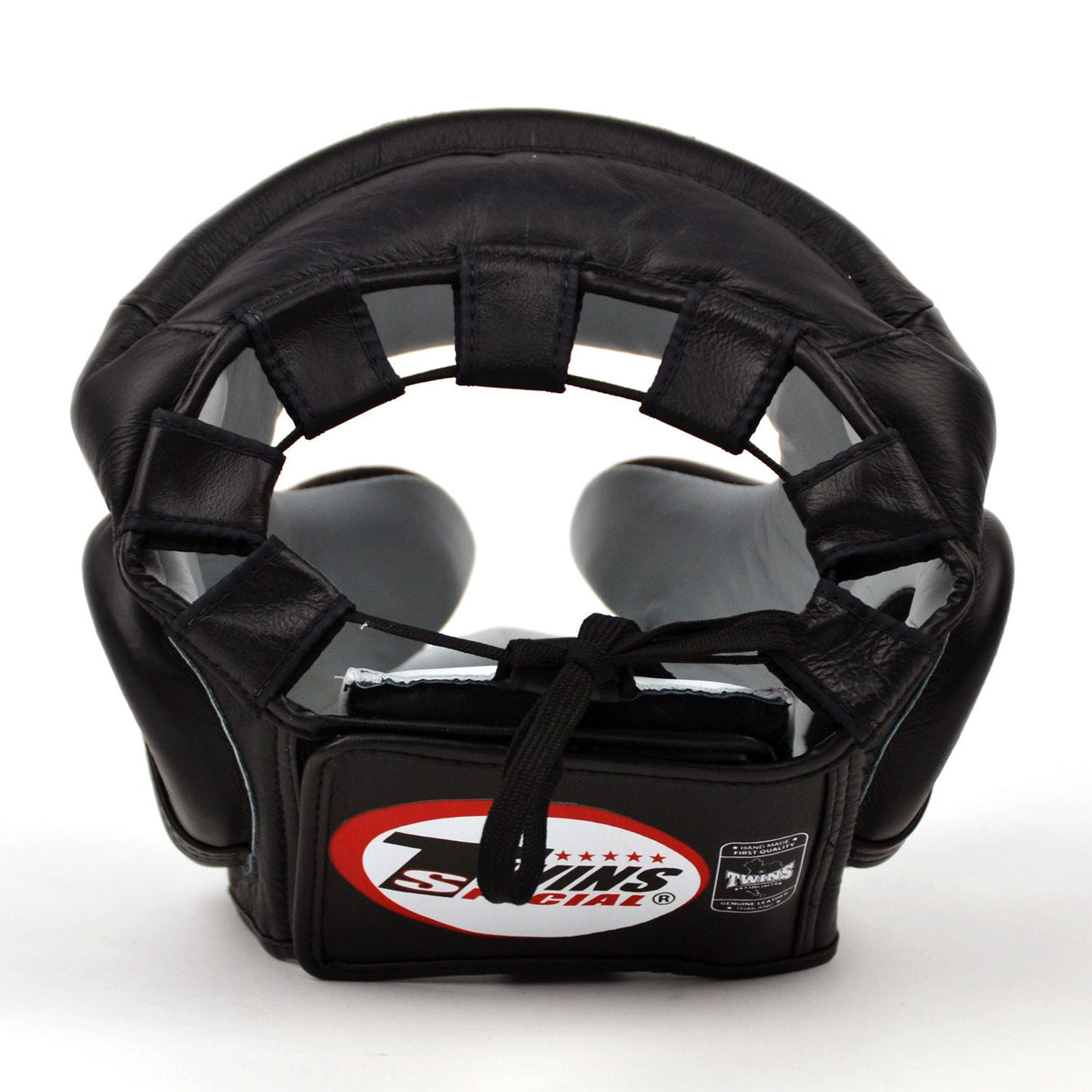 HGL3 Twins Leather Sparring Headguard Black