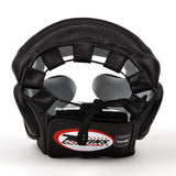 HGL3 Twins Leather Sparring Headguard Black