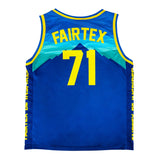 JS26 Fairtex Basketball Jersey Blue-Yellow