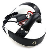 KPL11 Twins Curved Leaf-Shape Kick Pads White-Black