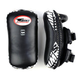 Twins KPL12 Deluxe Curved Leather Kick Pads Black