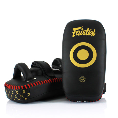 KPLC5 Fairtex Microfibre Thai Kick Pads Black