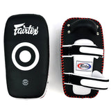 Fairtex KPLC5 Lightweight Thai Kick Pads black white front view