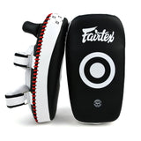 KPLC5 Fairtex Microfibre Thai Kick Pads Black-White