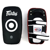 KPLC5 Fairtex Microfibre Thai Kick Pads Black-White