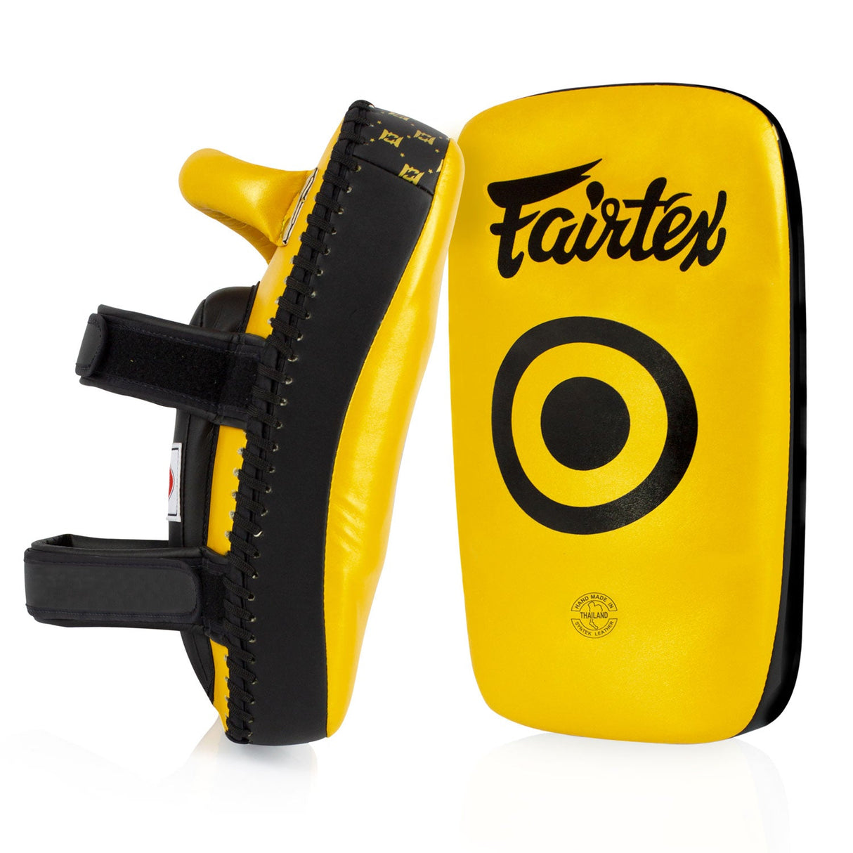 KPLC5 Fairtex Microfibre Thai Kick Pads Gold