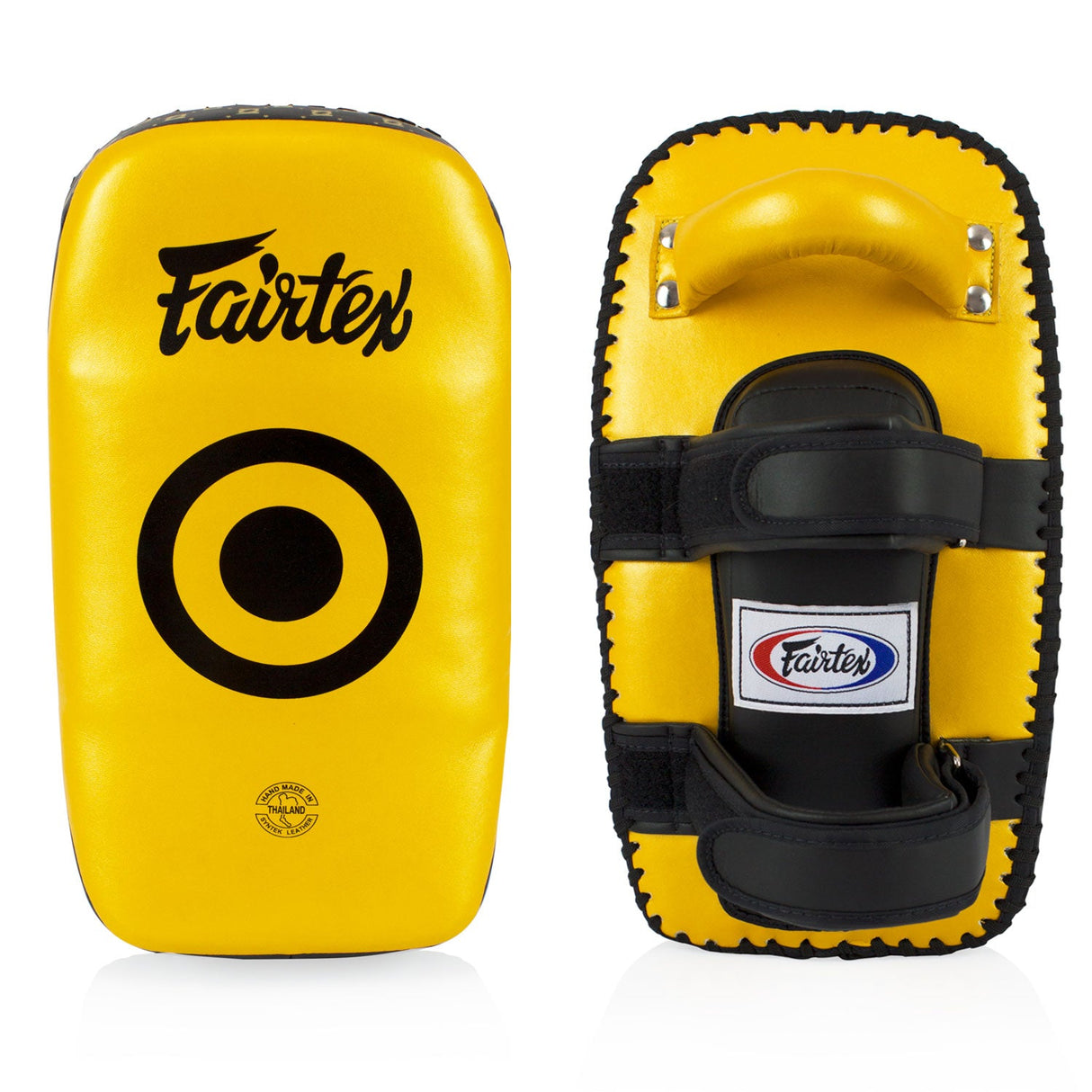 Fairtex KPLC5 Microfibre Thai Kick Pads - Gold