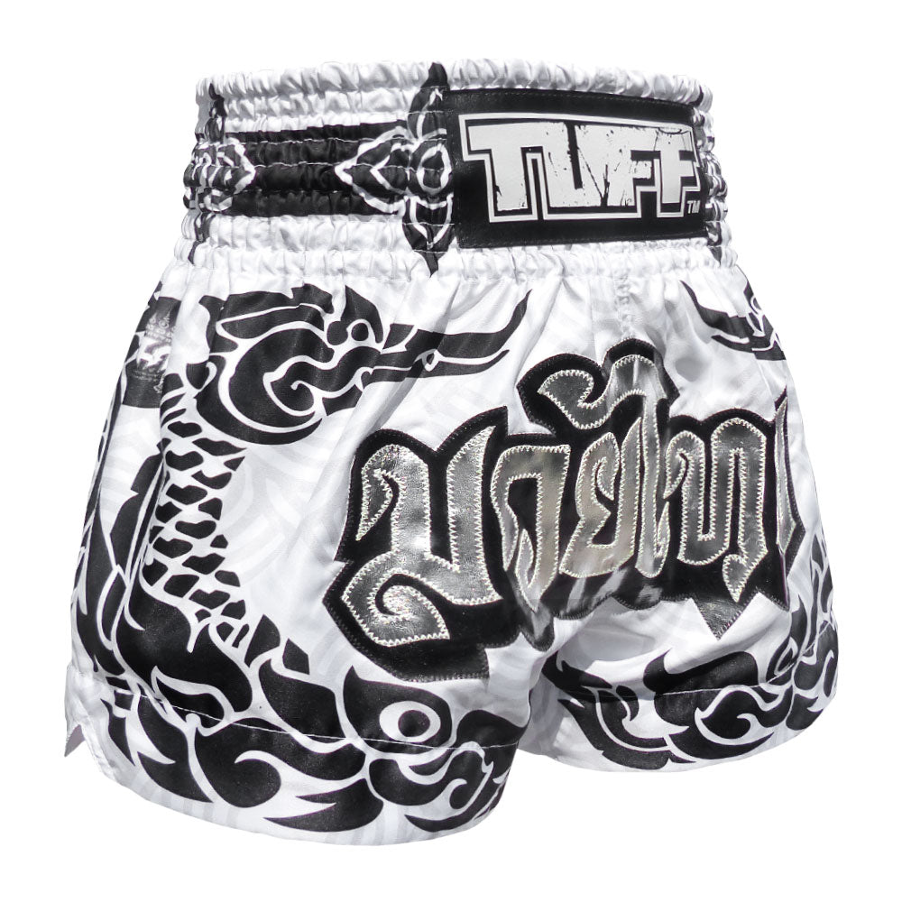 MS631 TUFF Muay Thai Shorts The Great Hongsa White