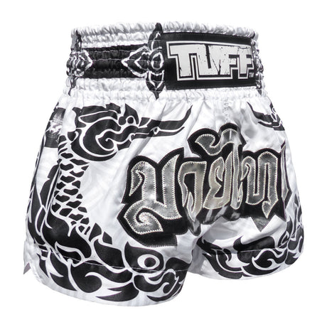 MS631 TUFF Muay Thai Shorts The Great Hongsa White