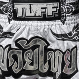MS631 TUFF Muay Thai Shorts The Great Hongsa White