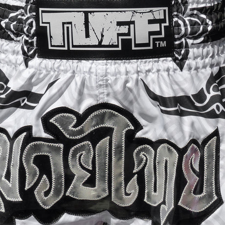 MS631 TUFF Muay Thai Shorts The Great Hongsa White