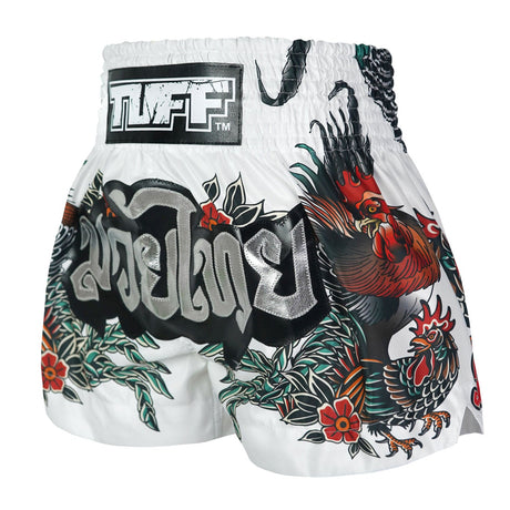 MS677 TUFF Muay Thai Shorts Origin of Thai Rooster