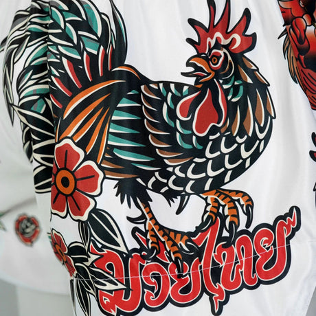 MS677 TUFF Muay Thai Shorts Origin of Thai Rooster