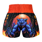 MS683 TUFF Muay Thai Shorts Midnight Werewolf