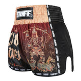 MSC101 TUFF Muaythai Shorts Retro Style Yant Narai Turning the Land