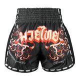 MSC102 TUFF Muaythai Shorts Retro Style Hanuman Flying Raising The Flag