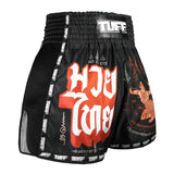 MSC102 TUFF Muaythai Shorts Retro Style Hanuman Flying Raising The Flag