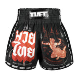 MSC102 TUFF Muaythai Shorts Retro Style Hanuman Flying Raising The Flag
