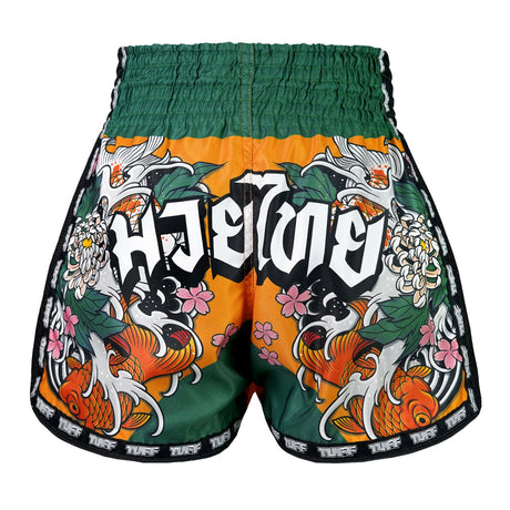 MSC105 TUFF Muaythai Shorts Retro Style Tora Mori to Kingyo