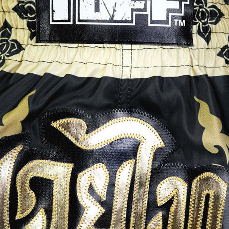 MSC107 TUFF Muaythai Shorts Retro Style The King Of Naga